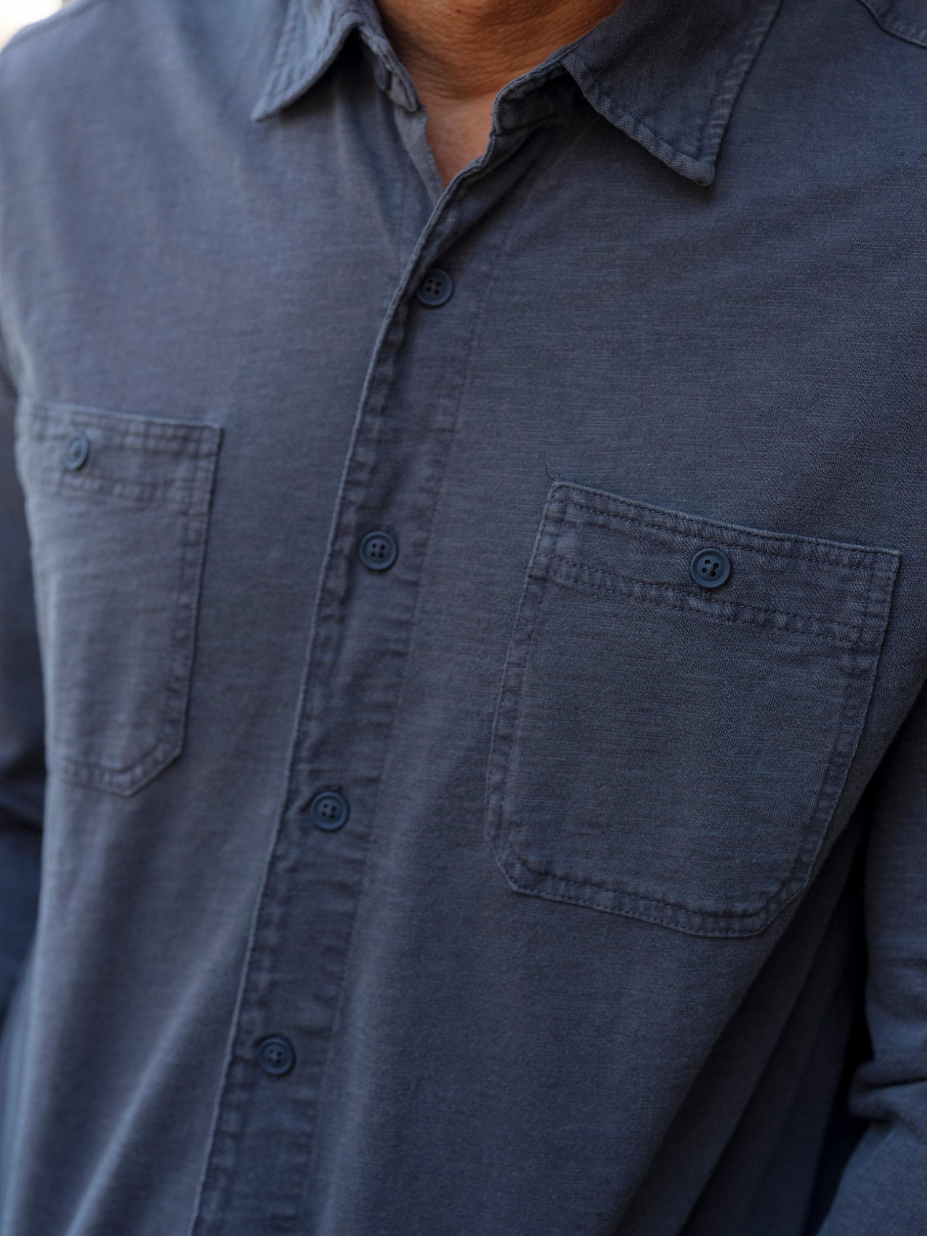 Flex Everyday Knit Shirt - Washed Navy Product Image