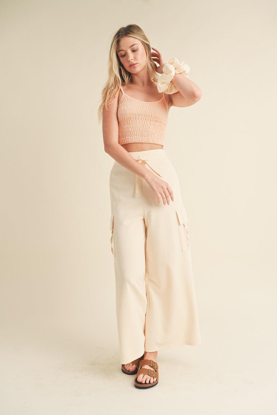Wide Leg Cargo Pants Product Image