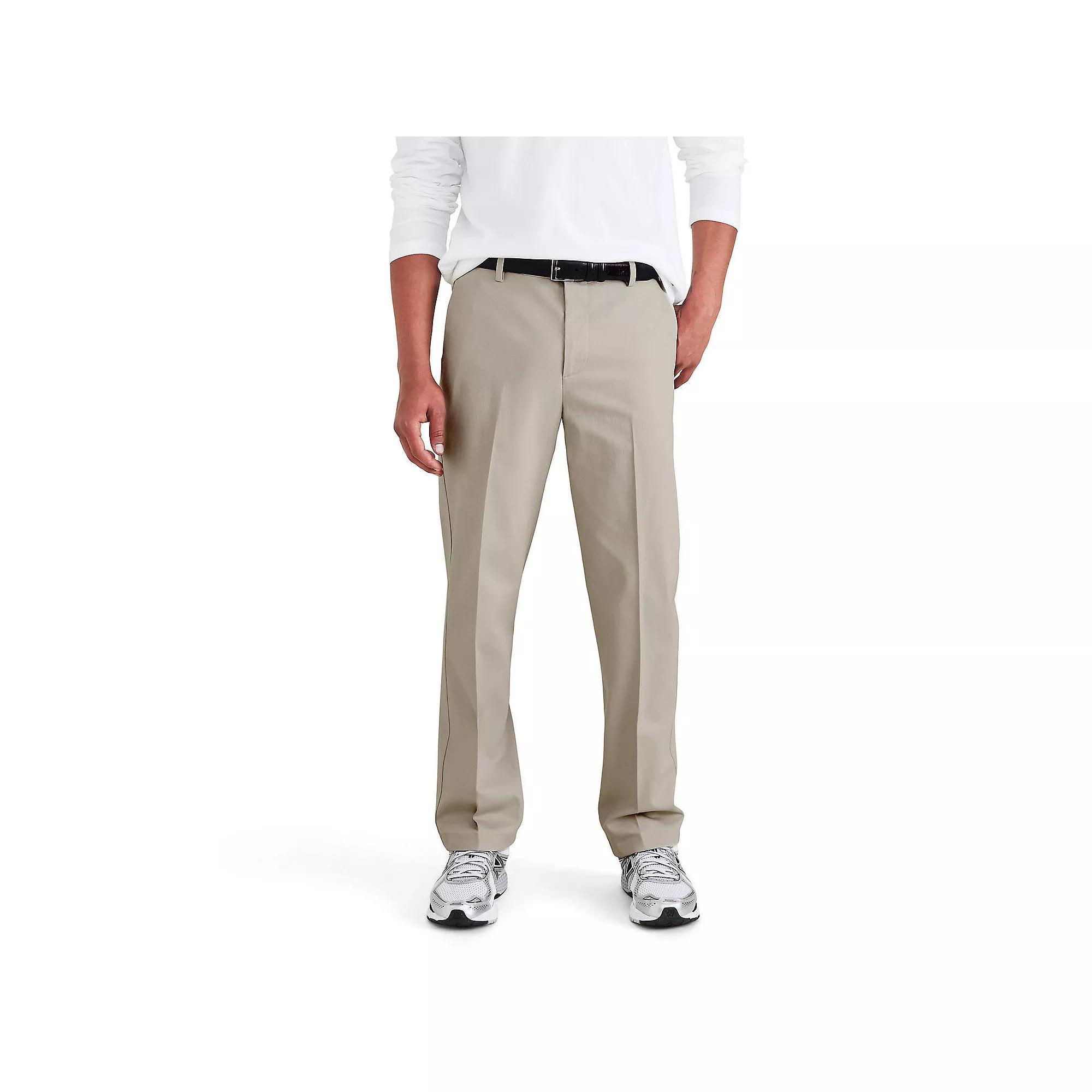 Men's Dockers® Signature Iron-Free Stain Defender Straight-Fit Khaki Pants, Size: 36X29, Burma Grey Product Image