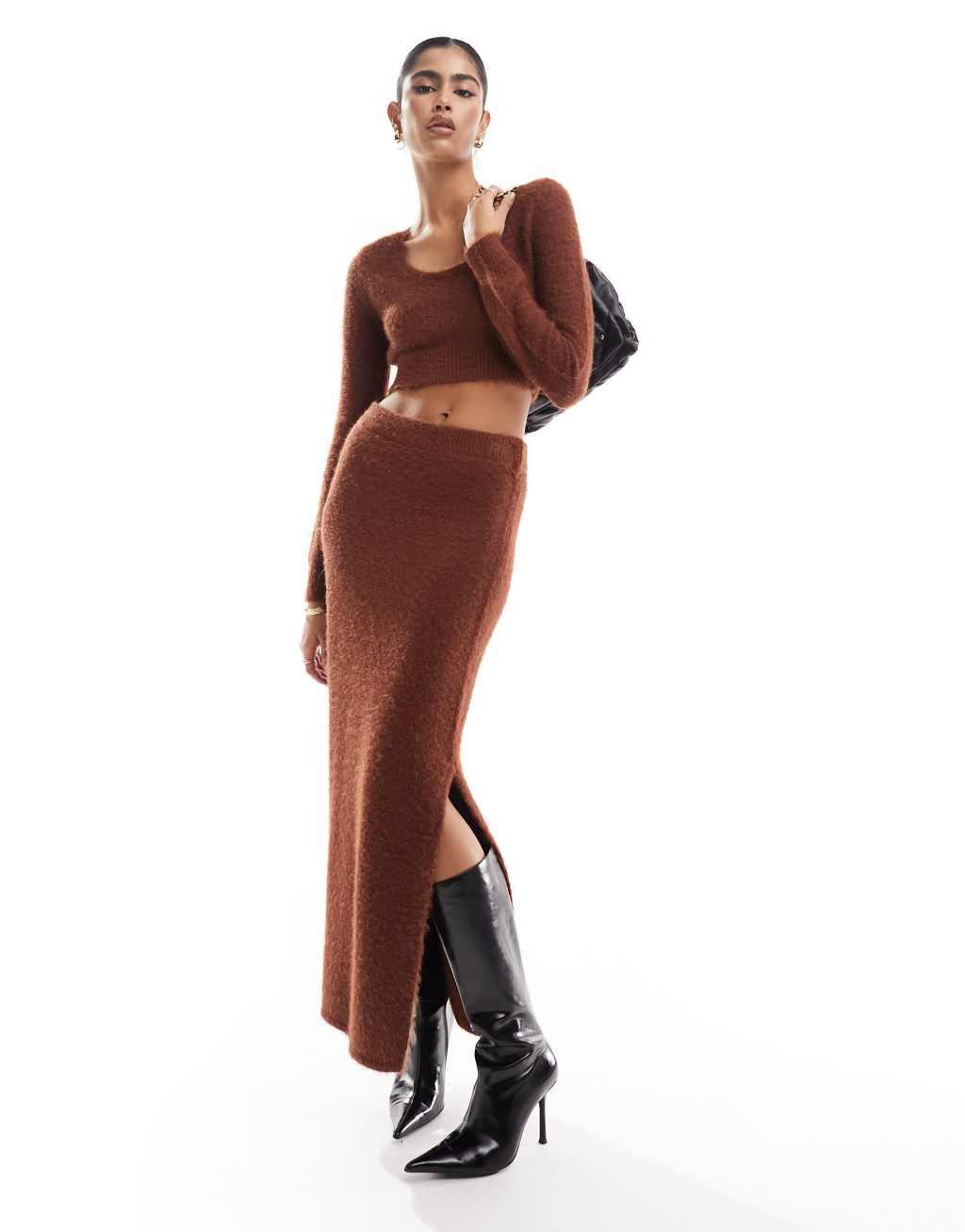 ASOS DESIGN crop sweater with scoop neck Product Image