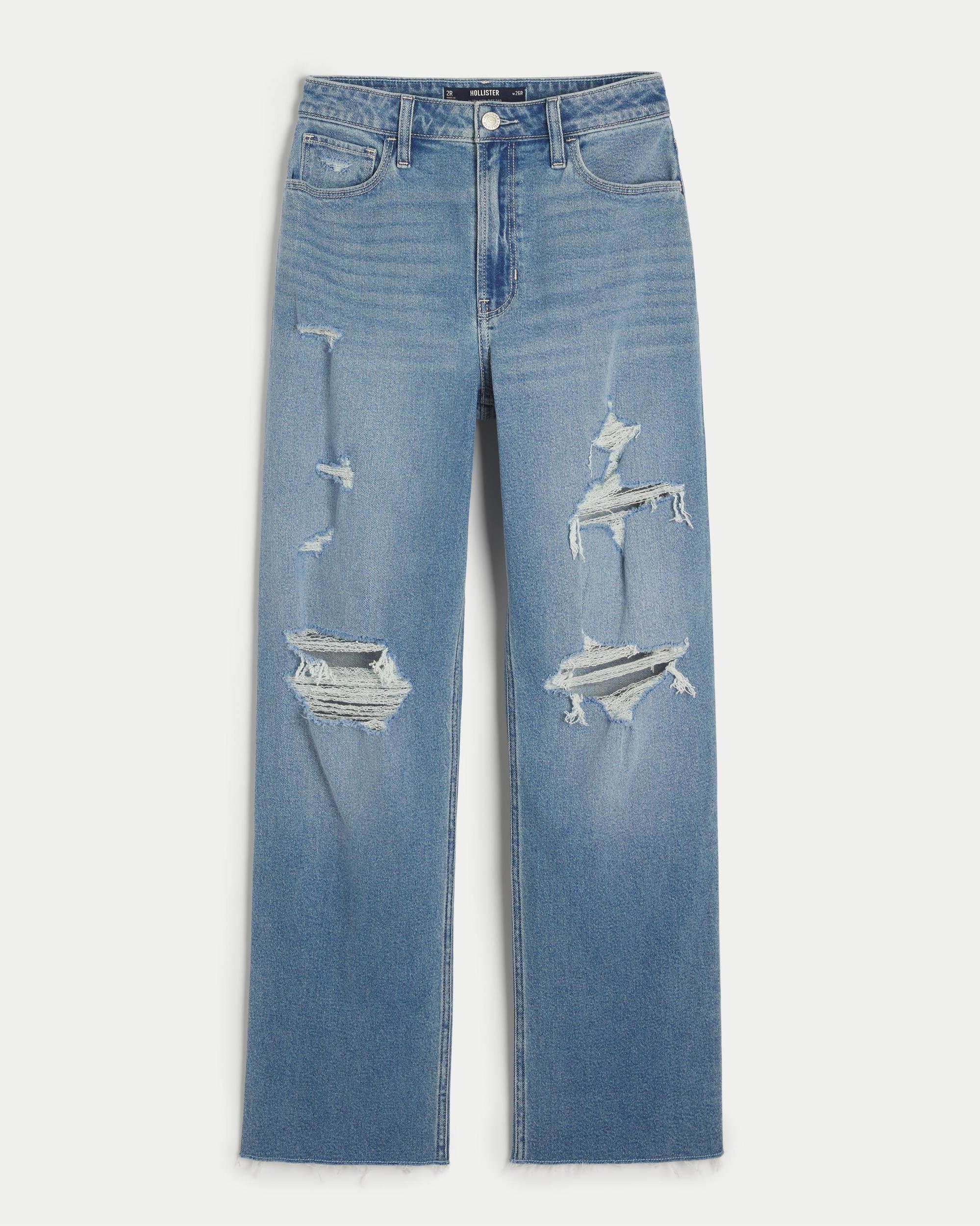 Ultra High-Rise Medium Wash Dad Jeans Product Image