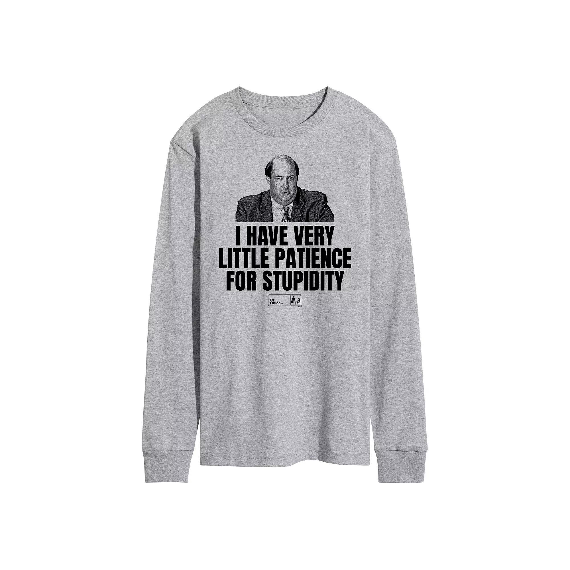 Mens The Office Very Little Patience Long Sleeve Tee Product Image