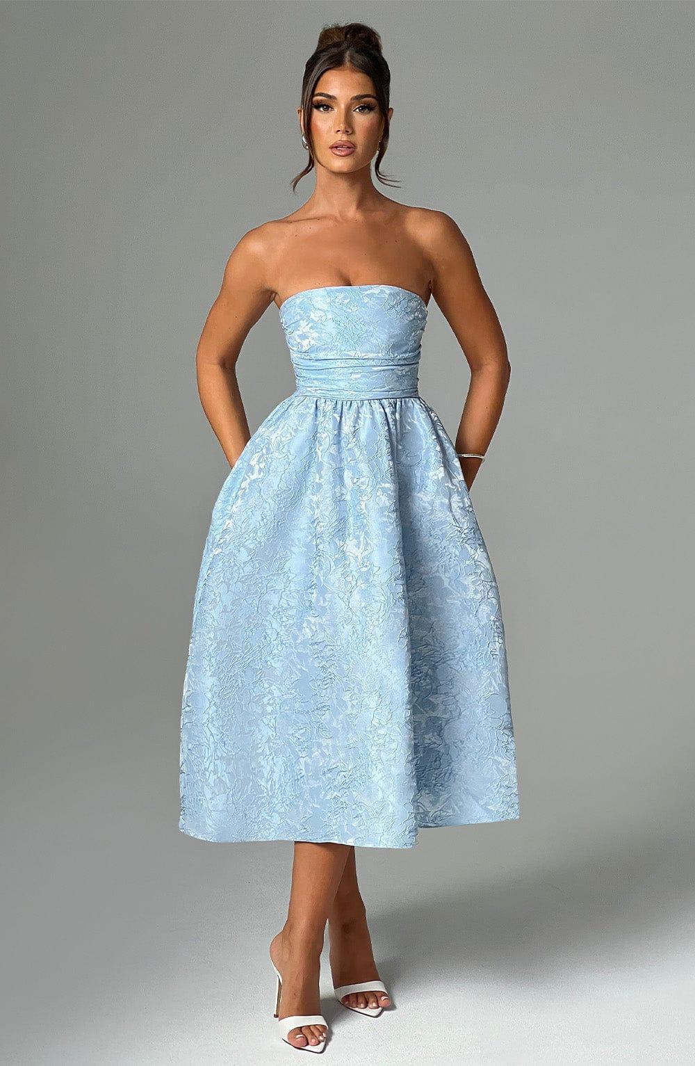 Saoirse Midi Dress - Blue Product Image