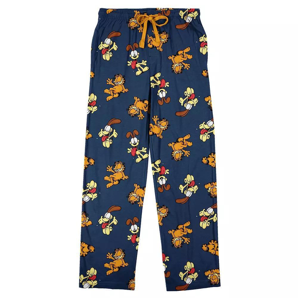 Men's Garfield & Odie Pajama Pants, Size: XL, Blue Product Image