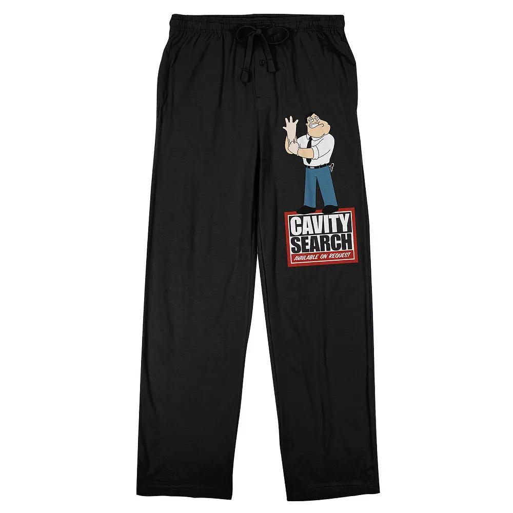 Men's American Dad Cavity Sleep Pants, Size: XL, Black Product Image