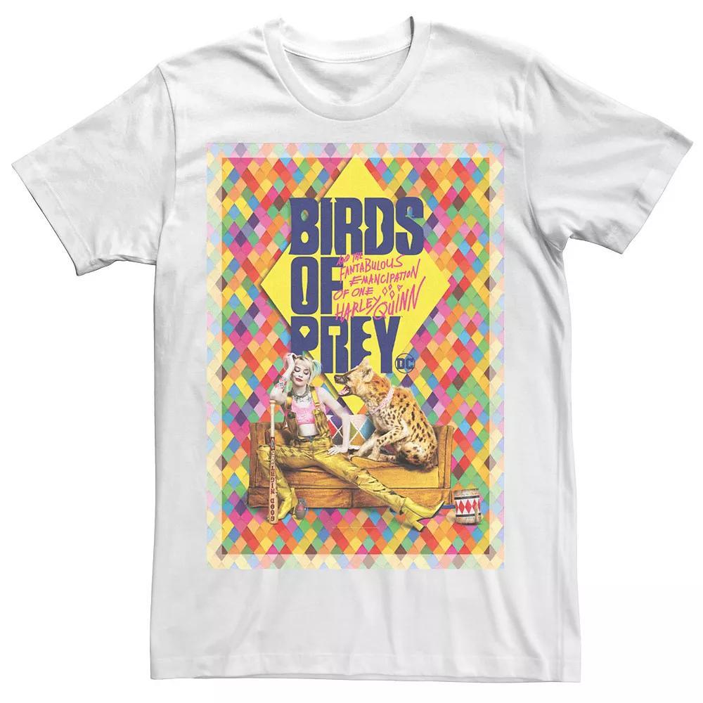 Men's Birds Of Prey Harley Hyena Poster Tee, Size: XL, White Product Image