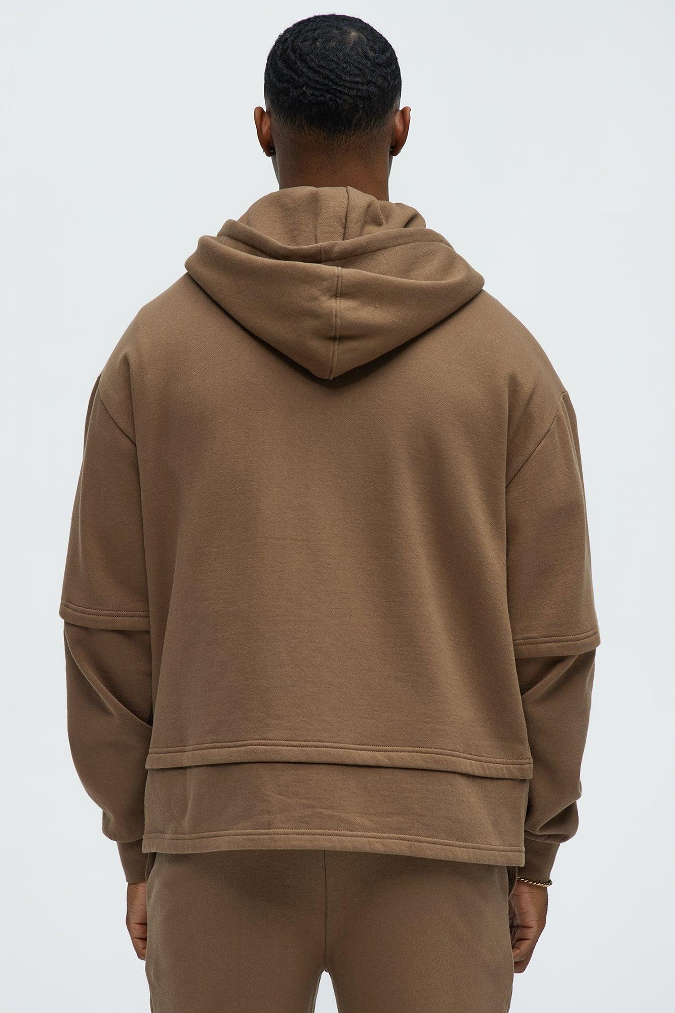 Interstellar Zip Hoodie - Brown Product Image
