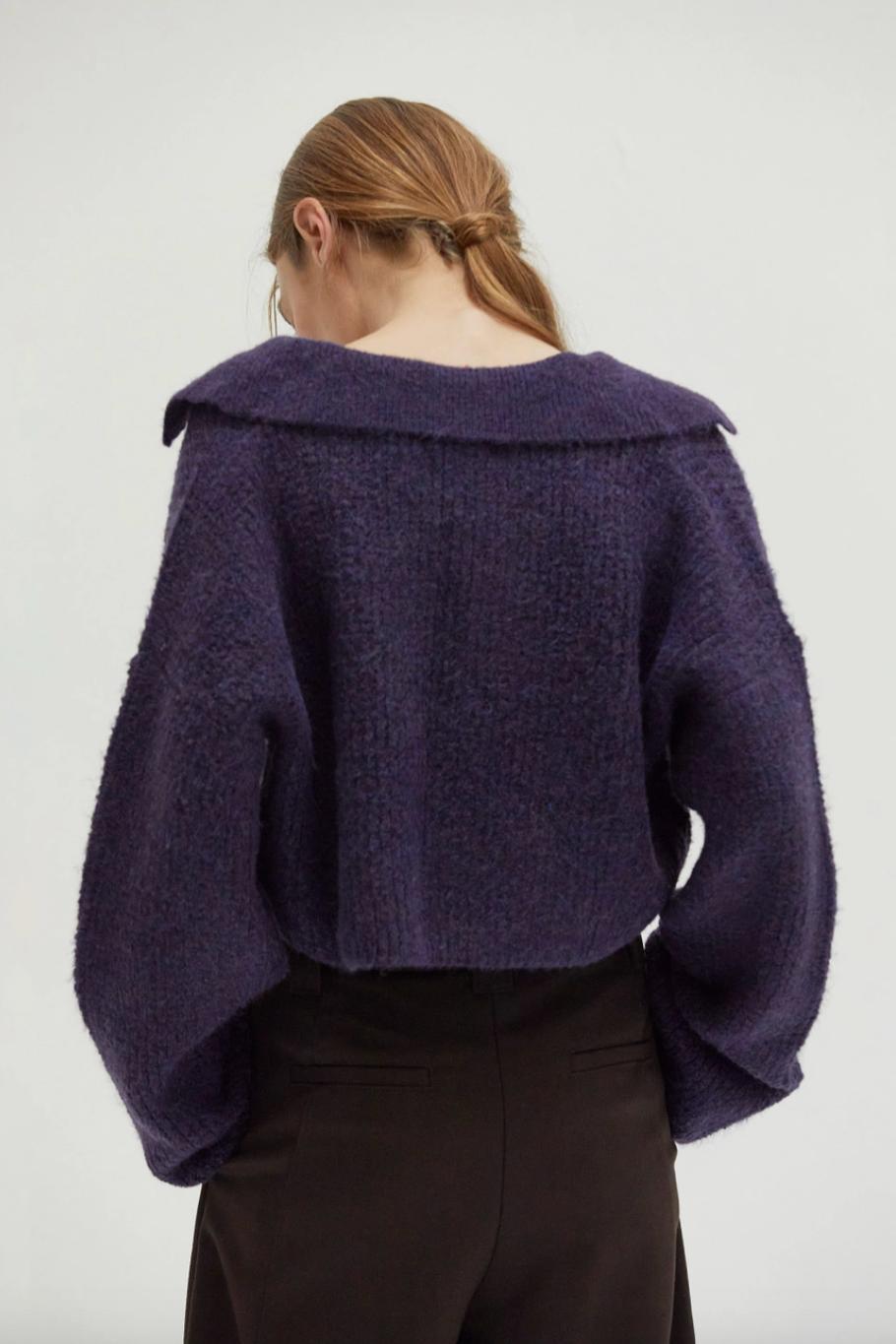 Carter Waffle Polo Sweater Product Image