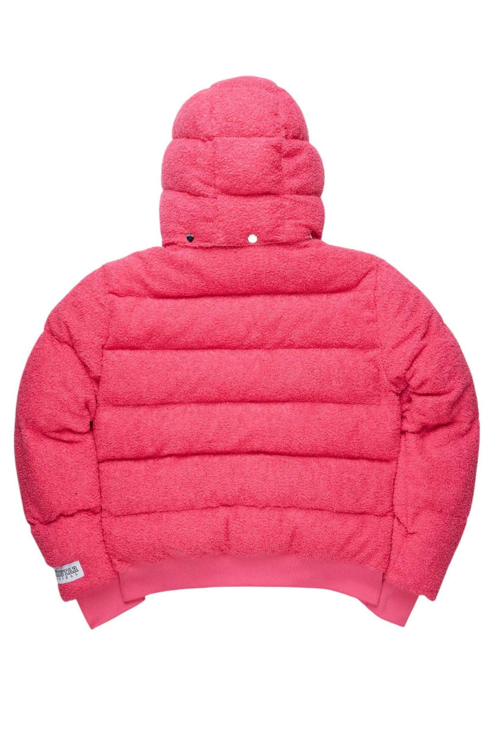Kesia 2.0 Fuchsia Sherpa Puffer Jacket Female Product Image