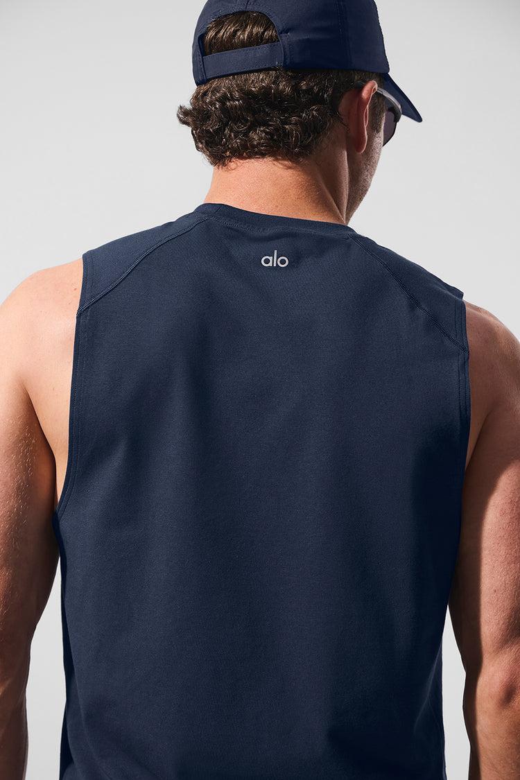 ALO Vapor Muscle Tank - Navy Product Image