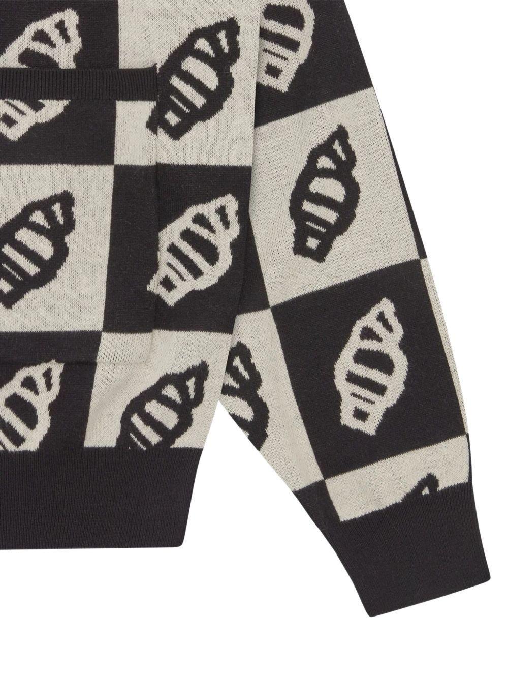 leaf-motif knitted cardigan Product Image