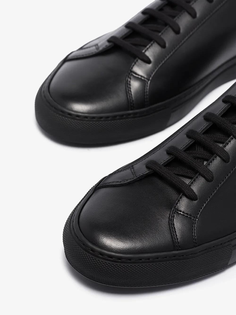 black Achilles leather low-top sneakers Product Image