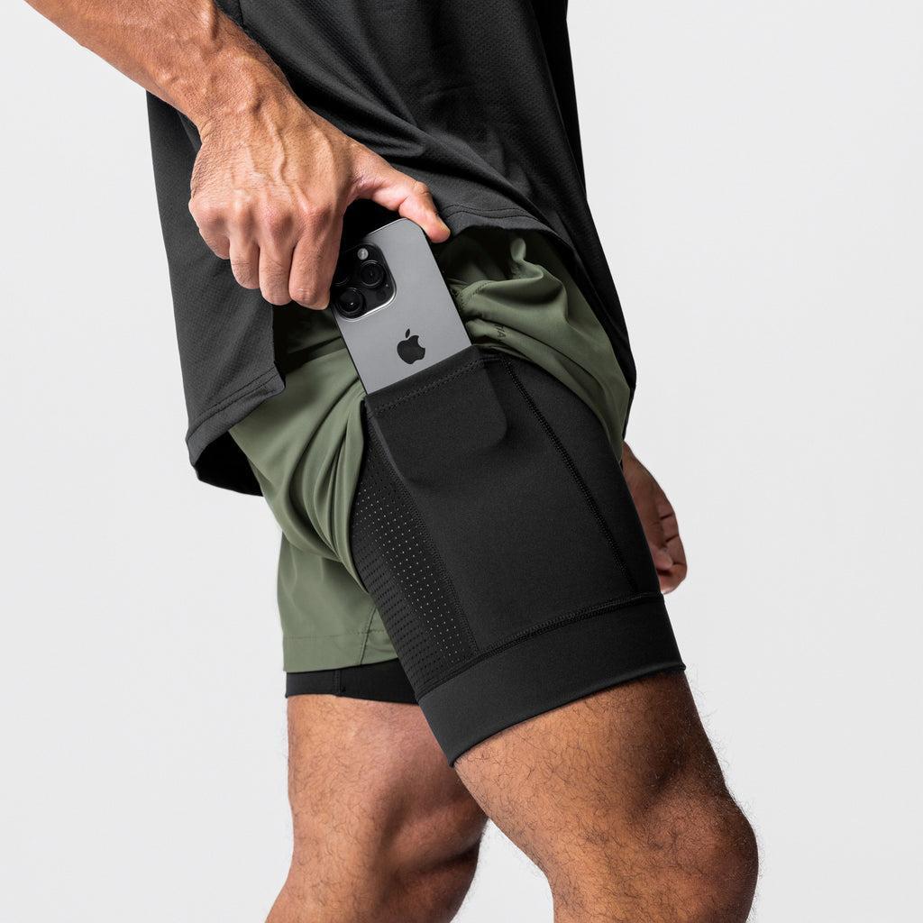 0622. Tetra-Lite® 5" Liner Short - Olive/Black Product Image