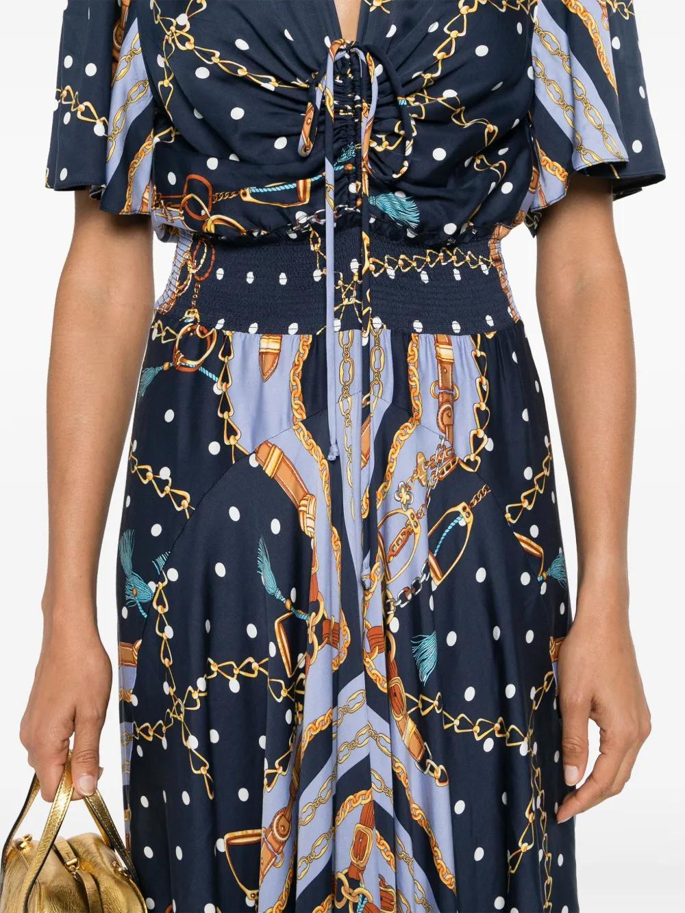 polka-dot maxi dress Product Image