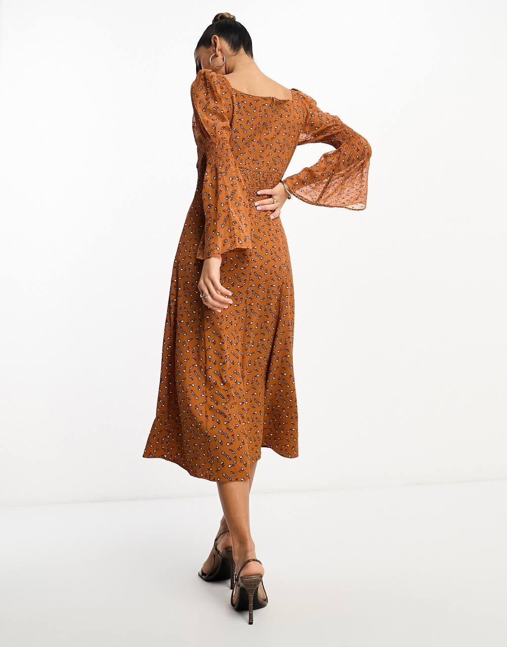French Connection long sleeve maxi dress Product Image