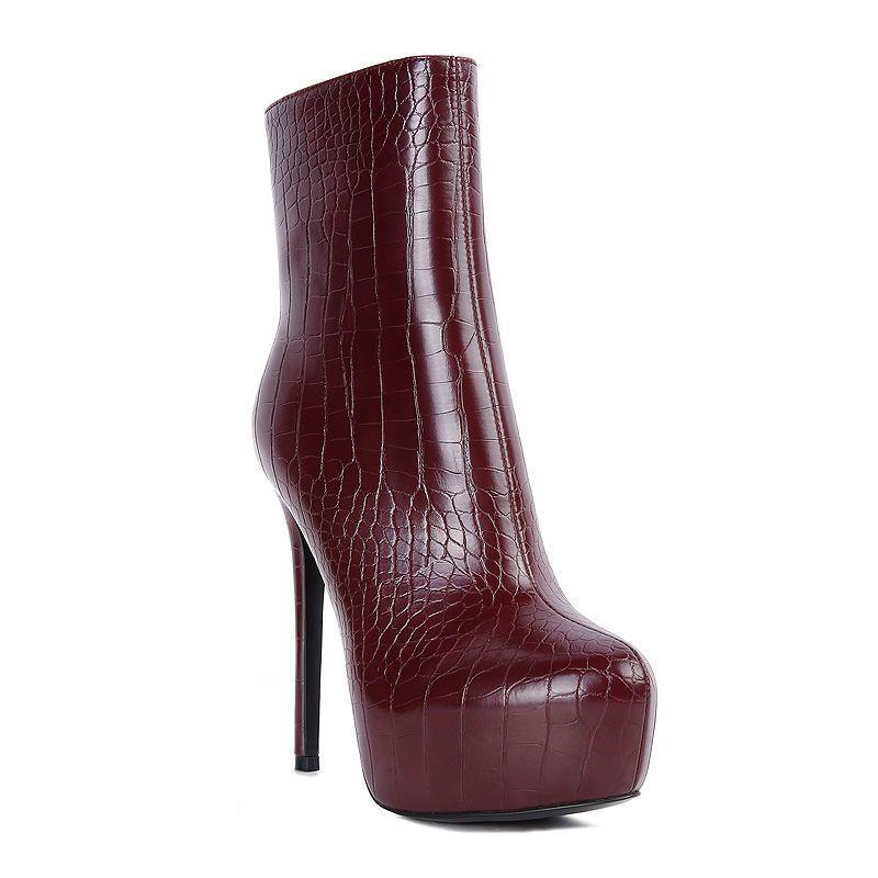 London Rag Orion Women's Heeled Ankle Boots, Size: 8, Black Product Image