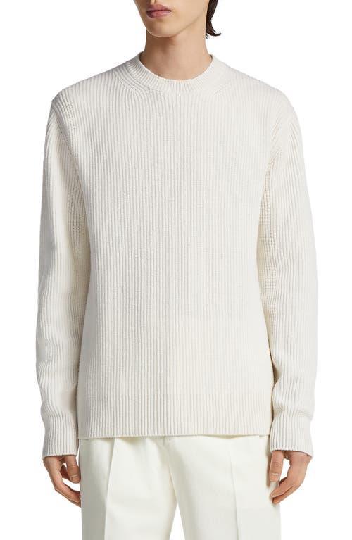 Men's Cashmere Rib Crewneck Sweater Product Image