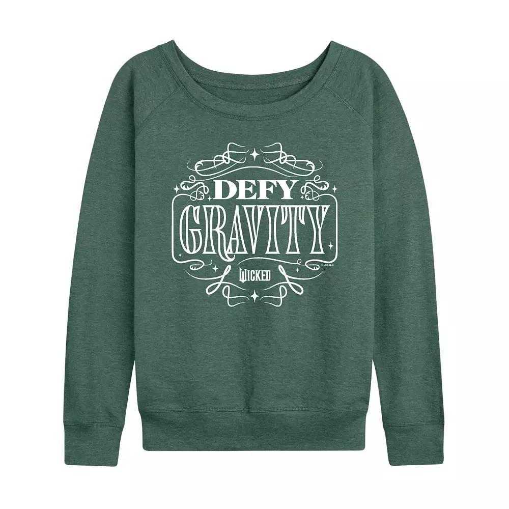 Women's Wicked Defy Gravity French Terry Long Sleeve Tee, Size: Large, Black Product Image