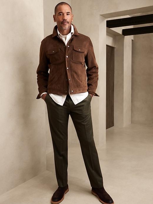 Tapered Perfect Flannel Dress Pant Product Image