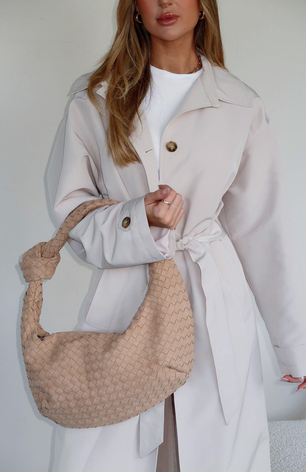 Lexi Shoulder Bag Sand Suede Product Image