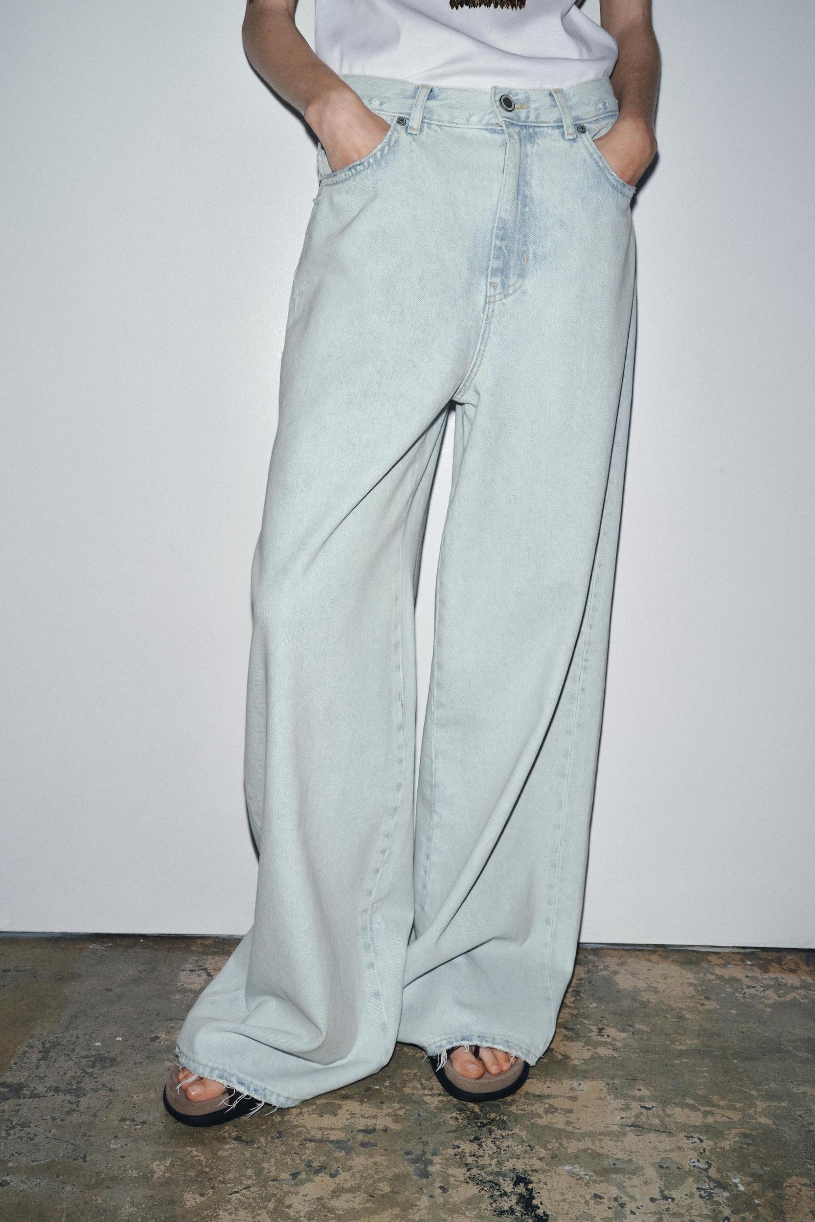 ZW COLLECTION HIGH WAIST PALAZZO JEANS Product Image