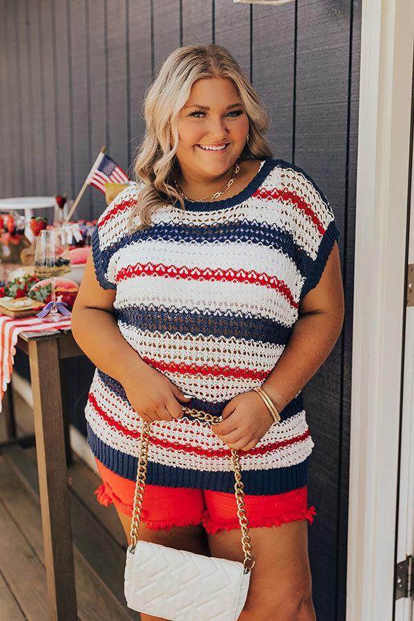 Lake Days Knit Stripe Top Curves Product Image