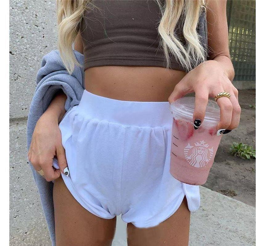 Low Rise Plain Sweatshorts Product Image