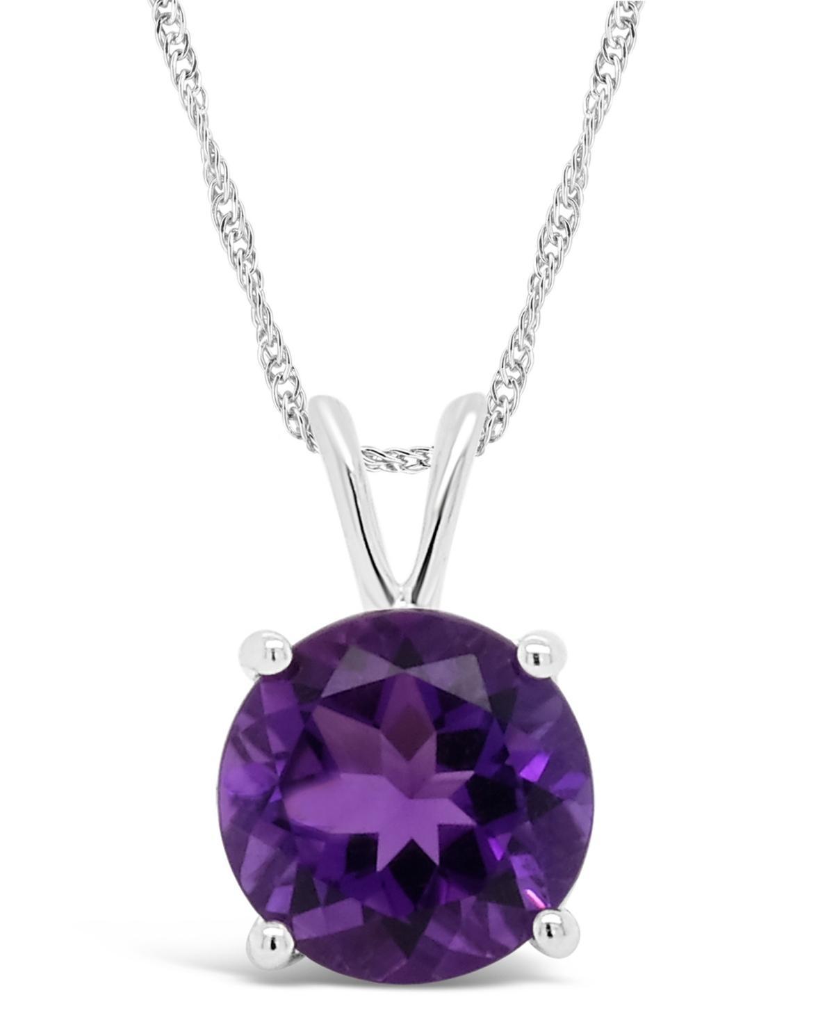 Alyson Layne Sterling Silver Citrine Solitaire Pendant Necklace, Women's, Size: 18" Product Image