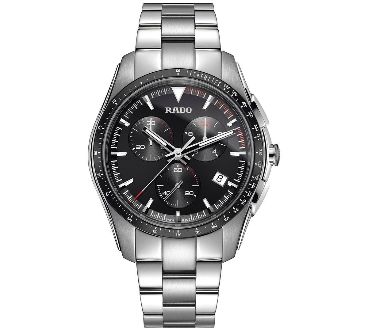 RADO Mens Hyperchrome Chronograph Blue Dial Bracelet Watch Product Image