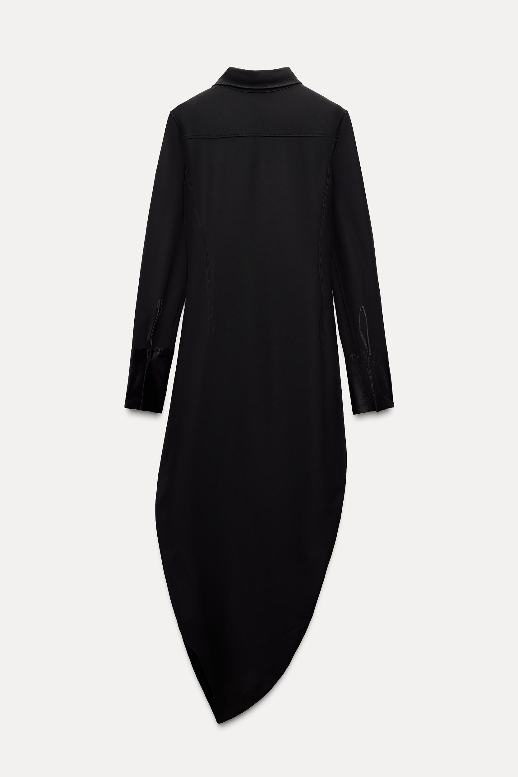 POLO COLLAR MIDI DRESS ZW COLLECTION Product Image