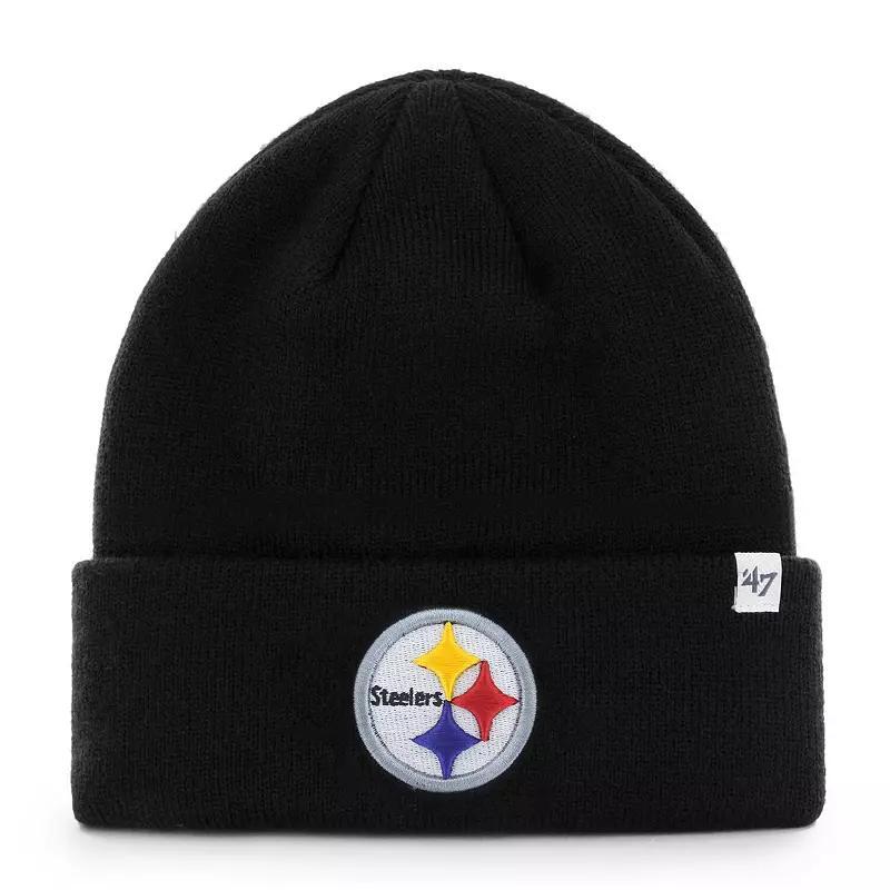 Mens 47 Pittsburgh Steelers Primary Basic Cuffed Knit Hat Product Image