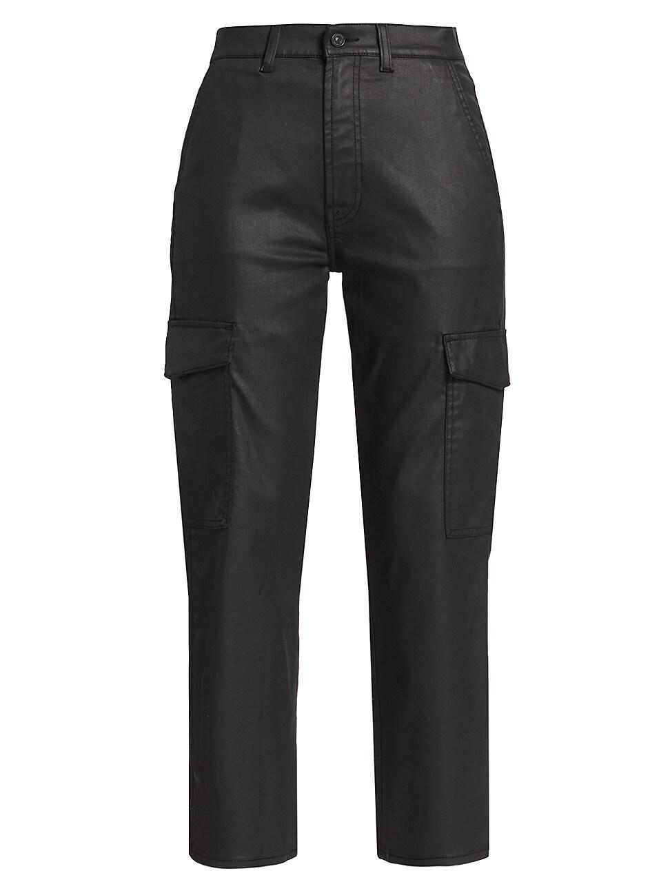 7 For All Mankind Logan Cargo Black) Women's Jeans Product Image