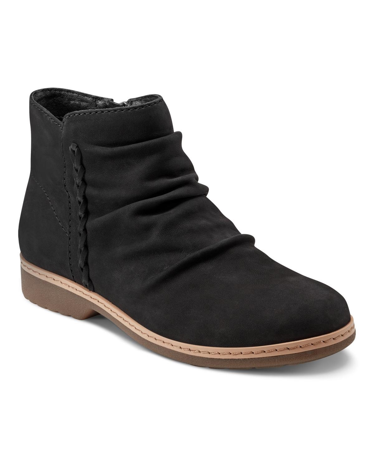 Earth Womens Hilaree Water Repellent Ruched Casual Booties Product Image