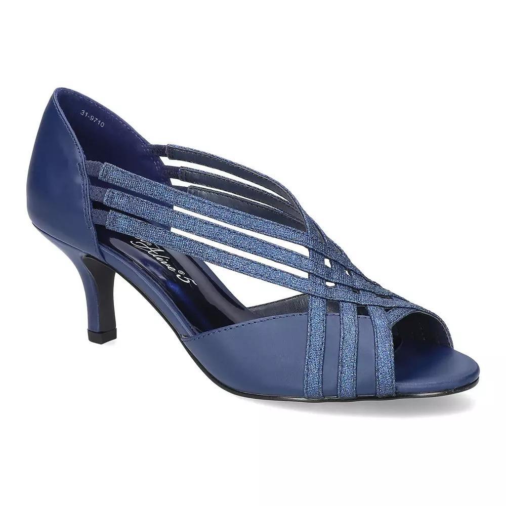 Easy Street Oceana Women's Dress Pumps, Size: 9.5, Blue Satin Product Image