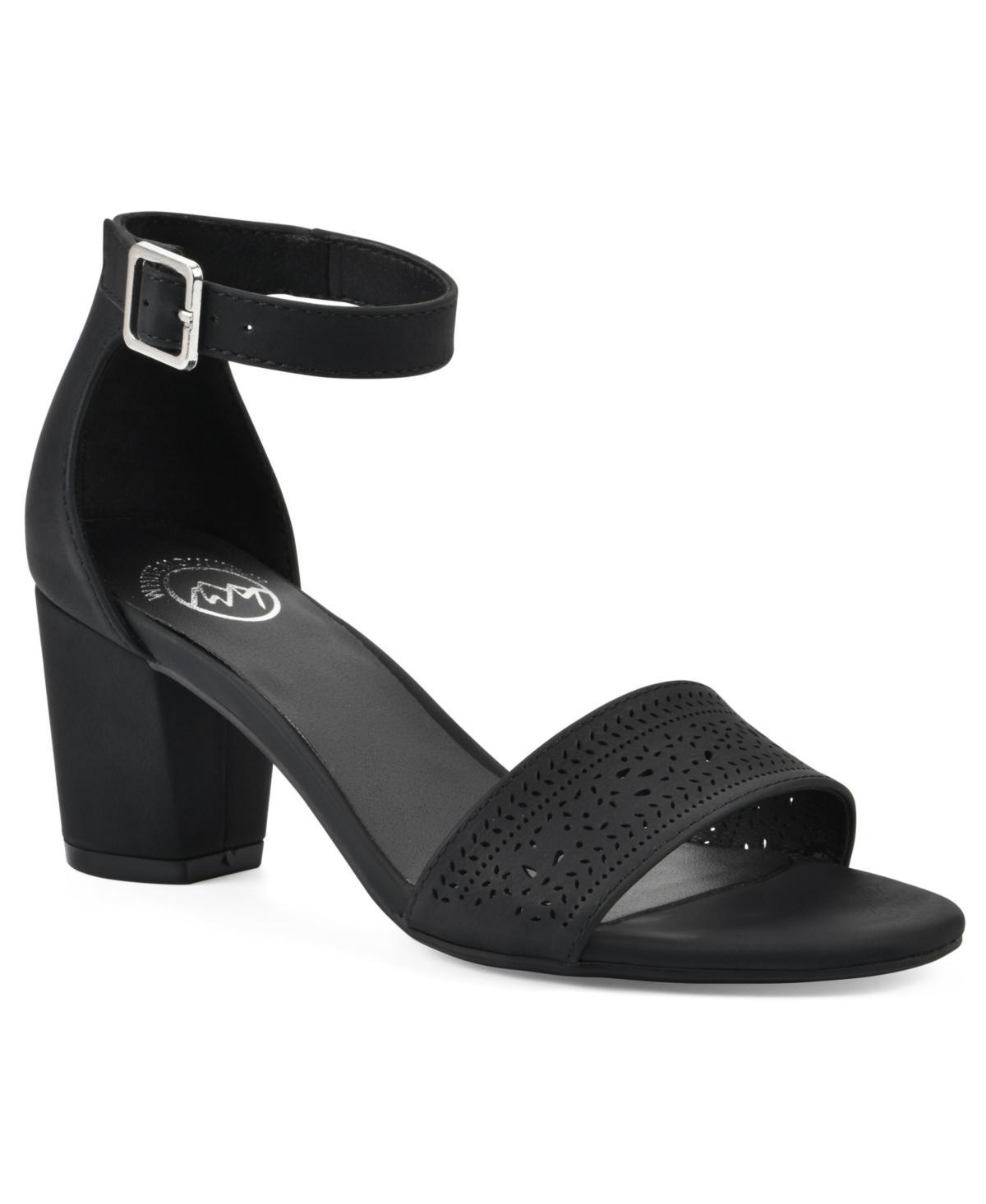 White Mountain Womens Eileen Block Heel Dress Sandals Product Image