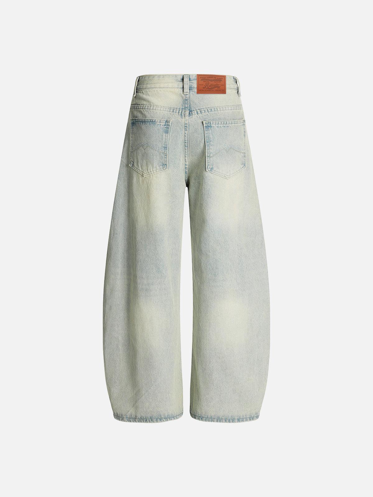 Aelfric Eden Texture Washed Barrel Jeans Product Image