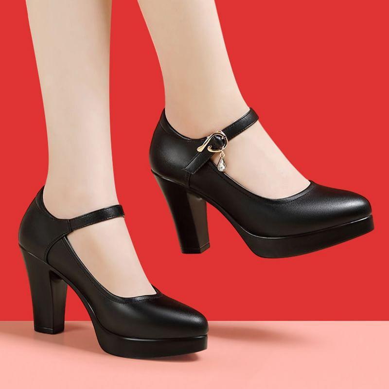 Platform Mary Jane Pumps Product Image