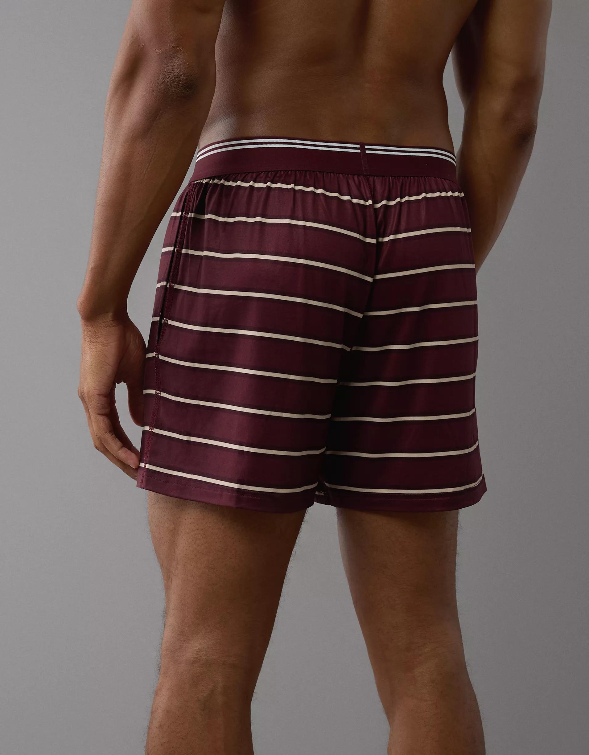 AEO Men's Striped Ultra Soft Pocket Boxer Short Product Image