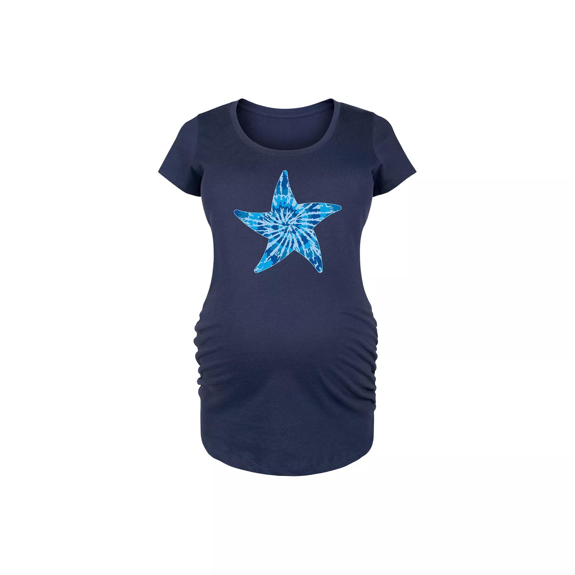 Maternity Snacks And Naps Graphic Tee, Womens Blue Product Image