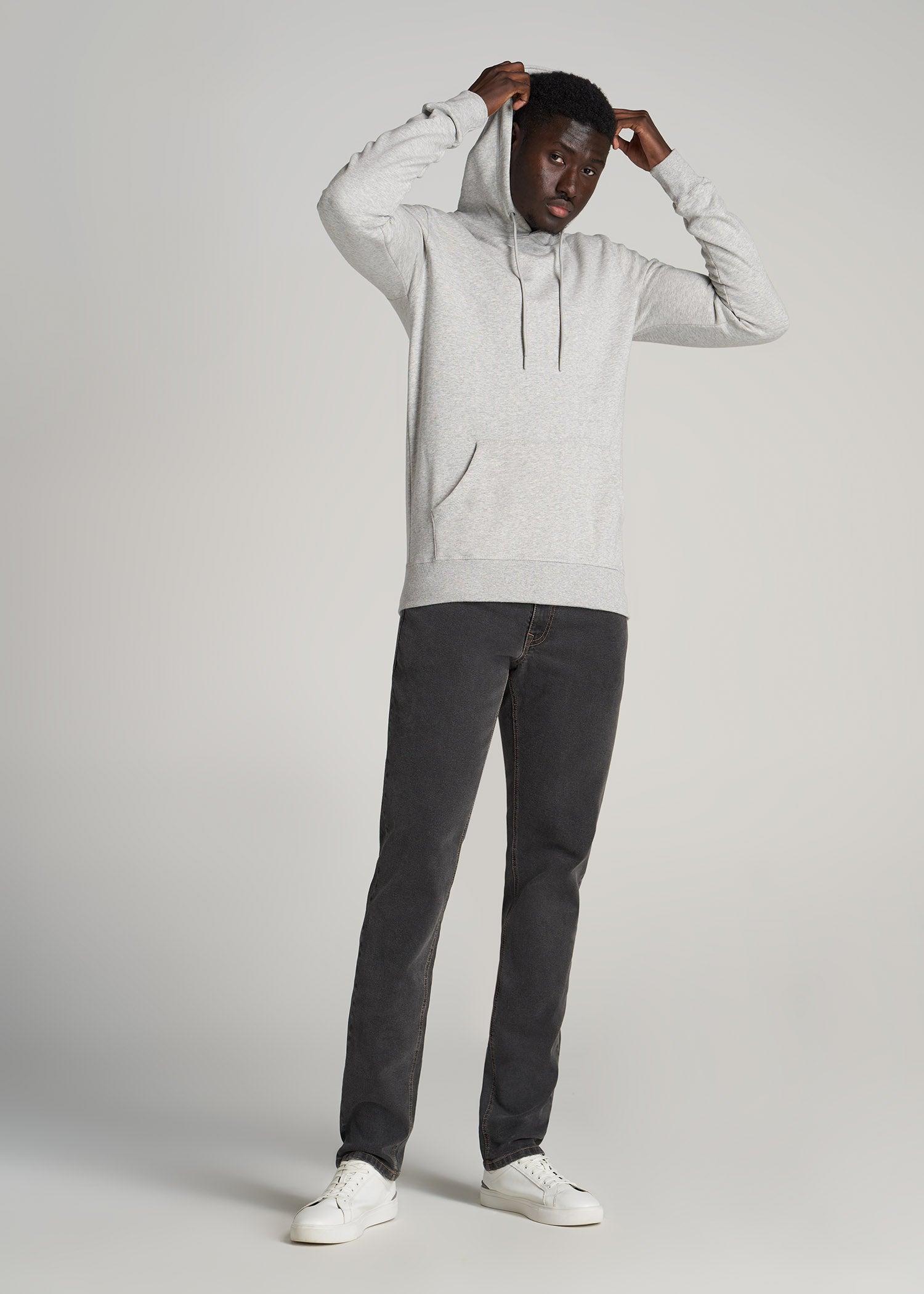 Carman TAPERED Jeans for Tall Men in Dark Grey Denim Product Image