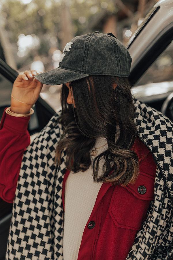 Game Day Baseball Cap In Vintage Black Product Image