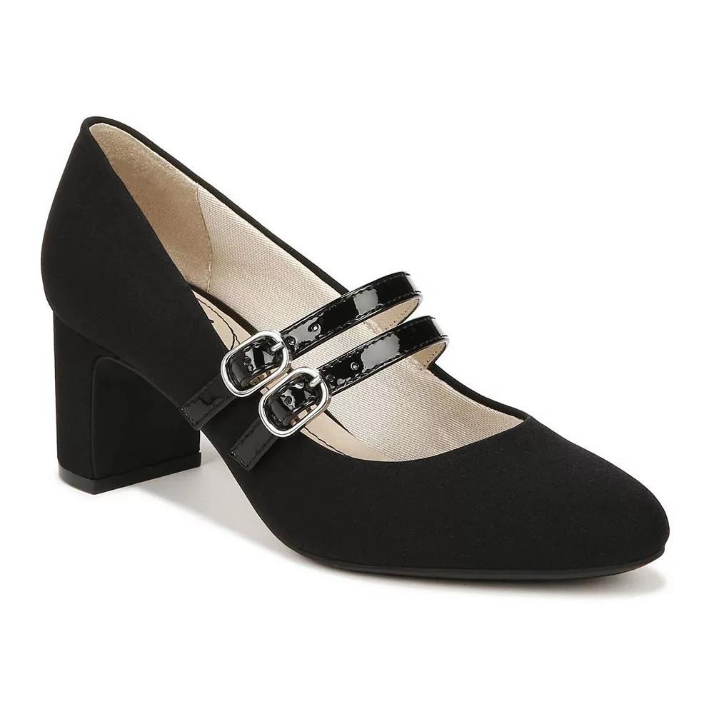 LifeStride True Women's Mary Jane Pumps, Size: 8.5 Wide, Black Micro Product Image