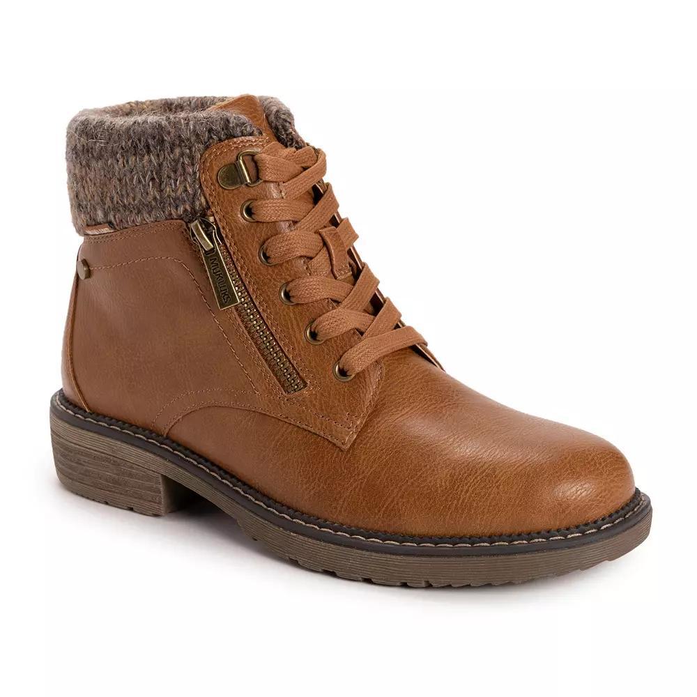 MUK LUKS Womens Garland Georgia Boots Grey Product Image