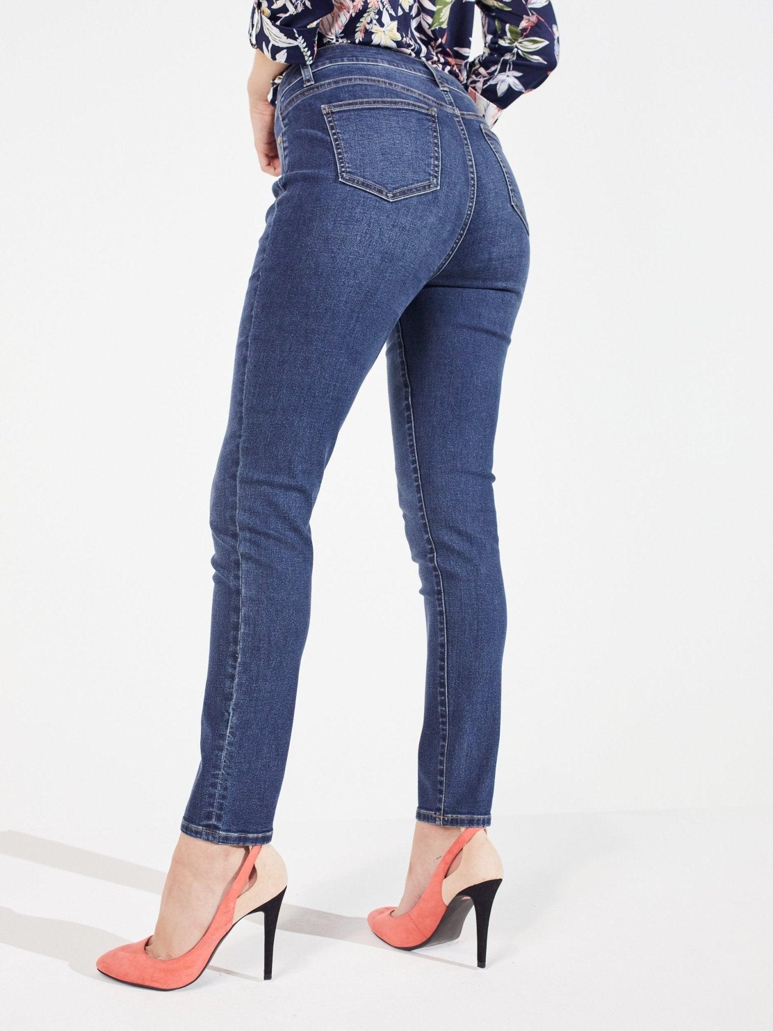 Signature Skinny 5 Pocket Denim Jean-Petite Female Product Image
