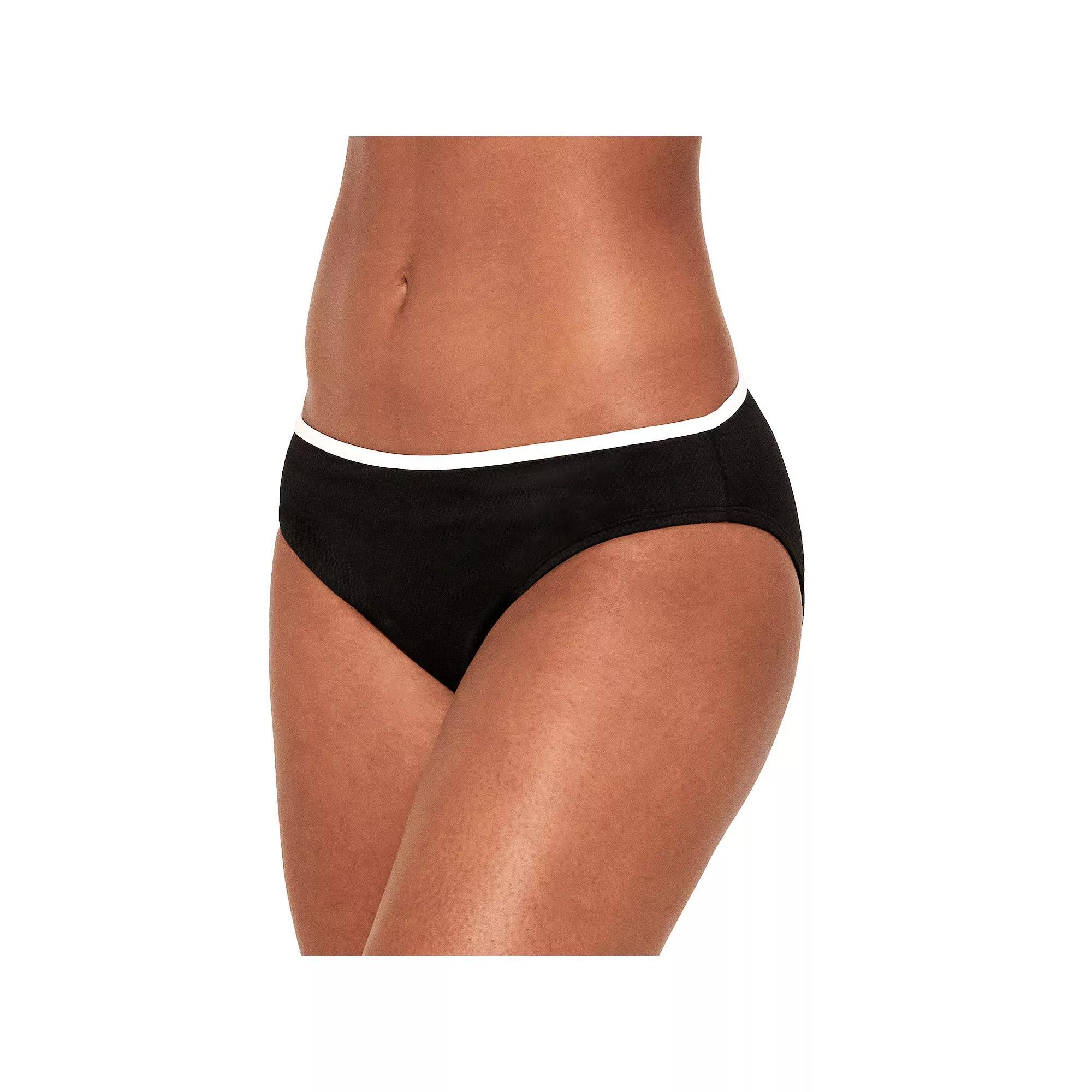 Women's Freshwater Hipster Swim Bottoms, Size: XL, All Day Picque White Product Image