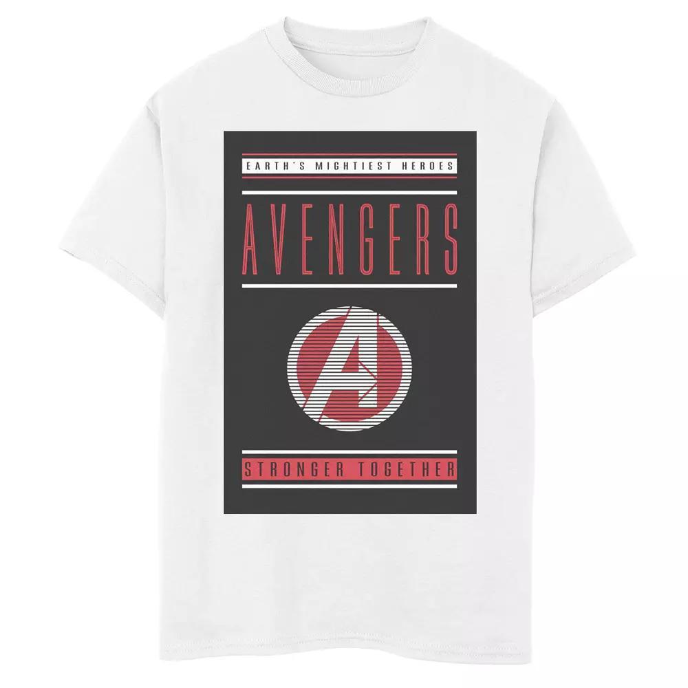 Men's Avengers Stronger Together Tee, Size: Small, White Product Image