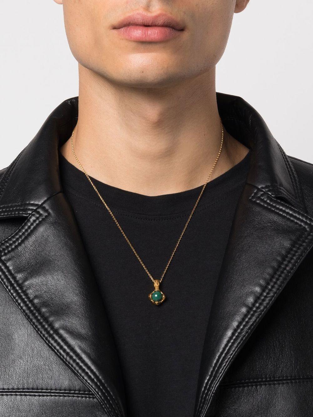The Eye of the Storm emerald necklace Product Image
