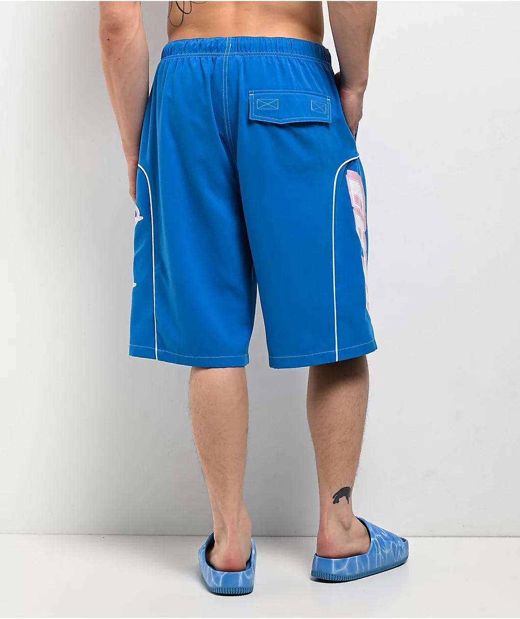 A.LAB Bass Jellyfish Blue Board Shorts Product Image