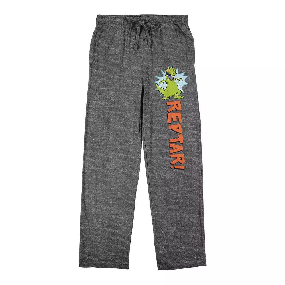 Men's Rugrats Reptar! Sleep Pants, Size: Medium, Gray Product Image