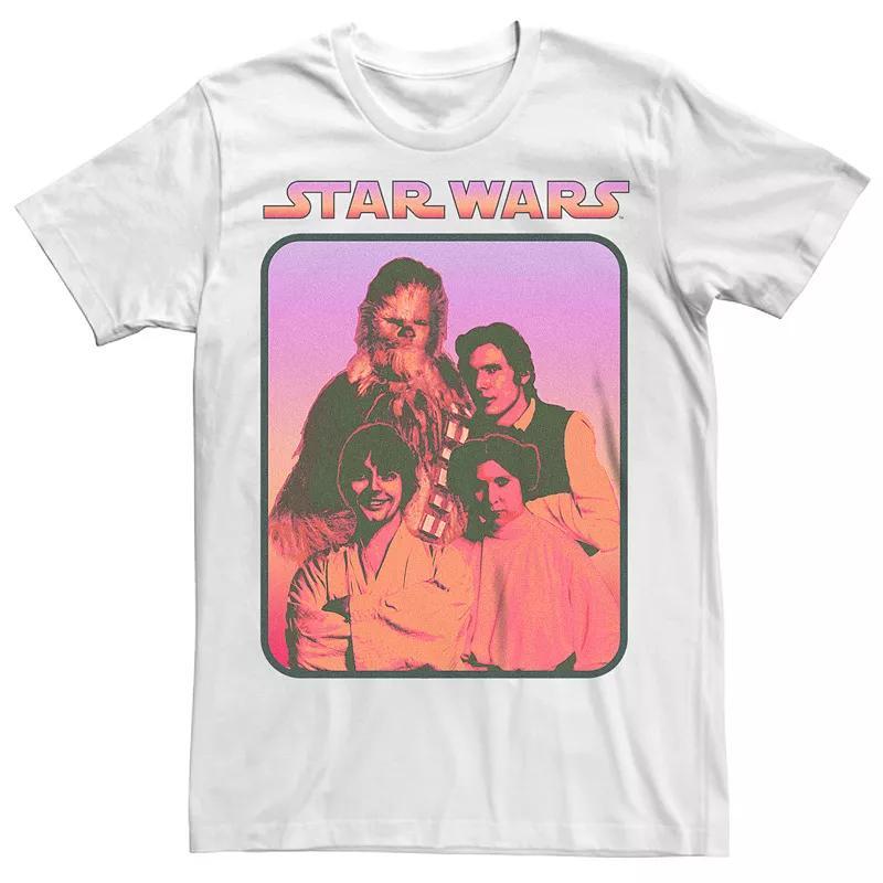 Men's Star Wars Family Frame Retro Photo Graphic Tee, Size: XS, Royal Grey Product Image